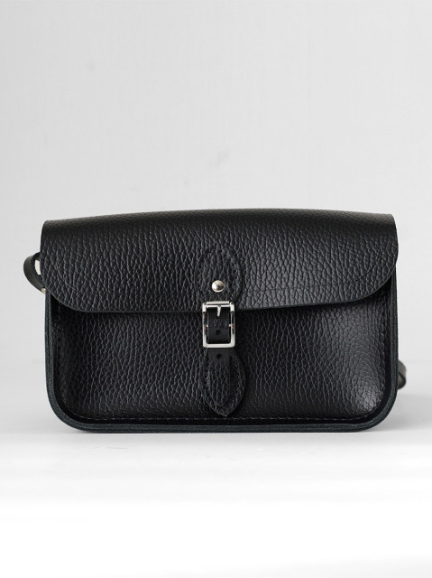 The Cambridge Satchel - Leather Mini Shoulder Bag - Black