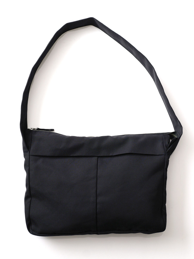 STILL BY HAND -  Nylon Shoulder Bag - Black