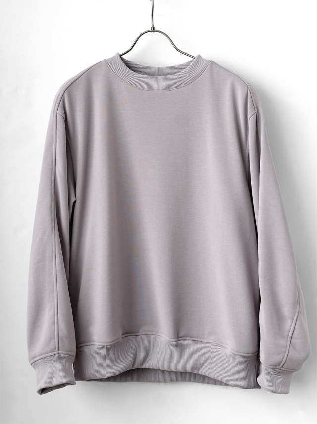 LAMOND - Stitch Work Light Sweat - Ash Gray