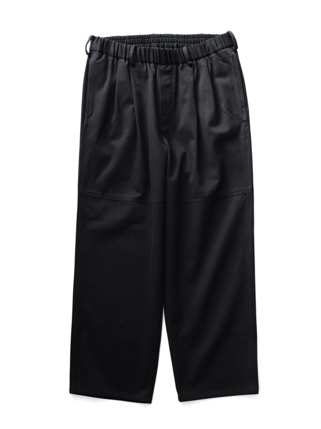 LAMOND - Fuller Chino Cloth Wide Fit Pants - Black
