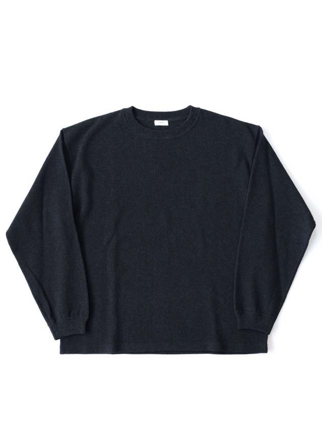crepuscule -  Co/Ra Moss Stitch P/O - Black