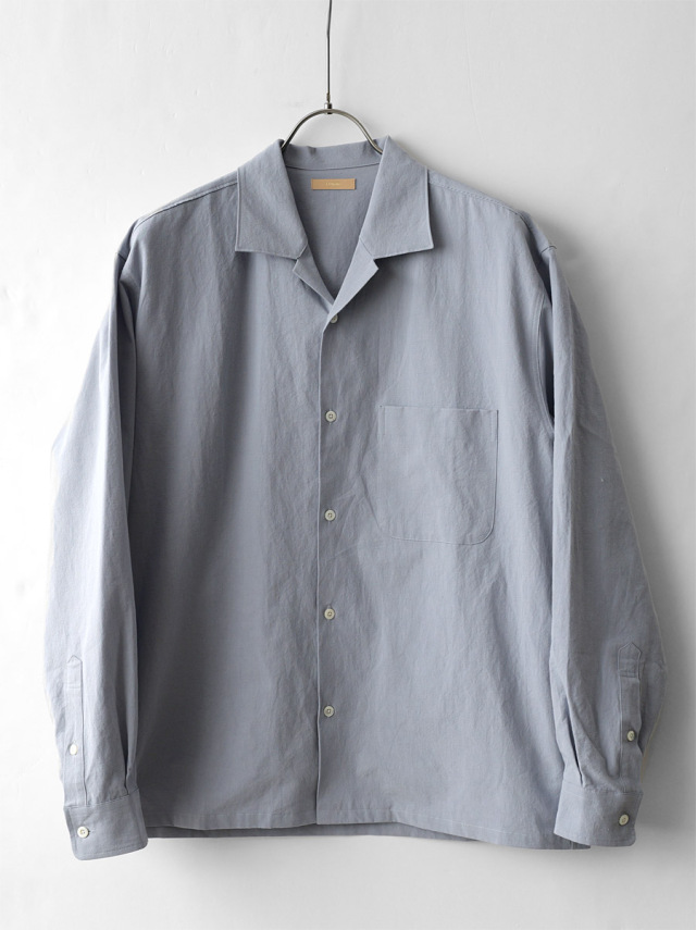 LAMOND - Cotton / Linen Washer Jacket - Sax Gray