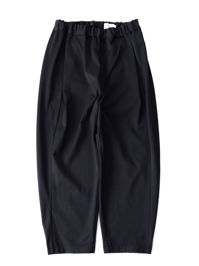 STILL BY HAND - Twisted Jersey Pants - Black Navy