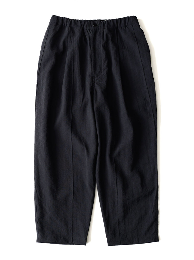 STILL BY HAND - Pin Tuck Easy Pants - Black