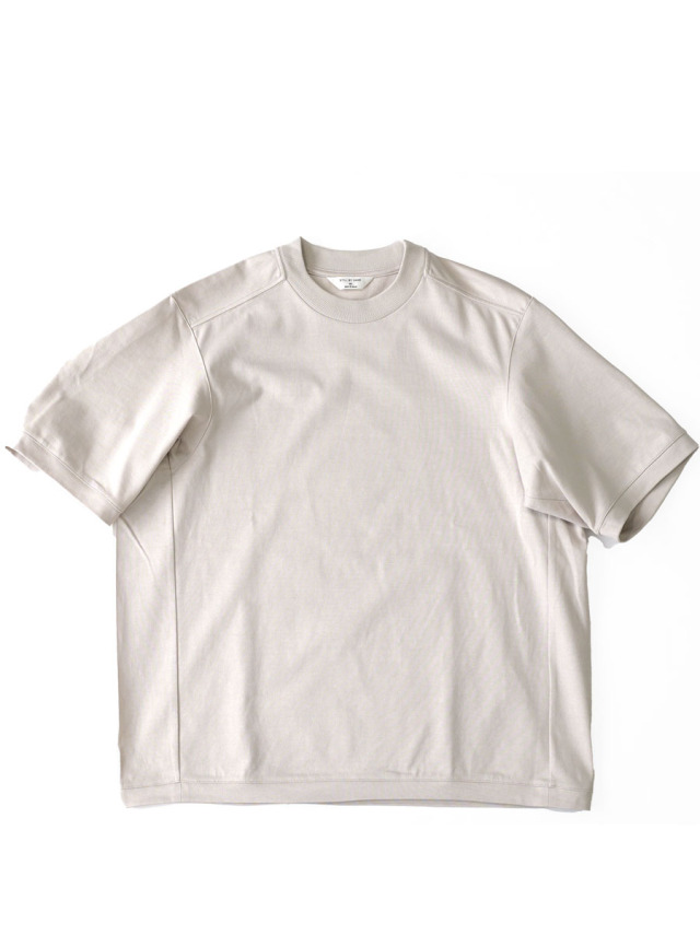 STILL BY HAND - Half Sleeve Sweatshirt -  Pink Beige