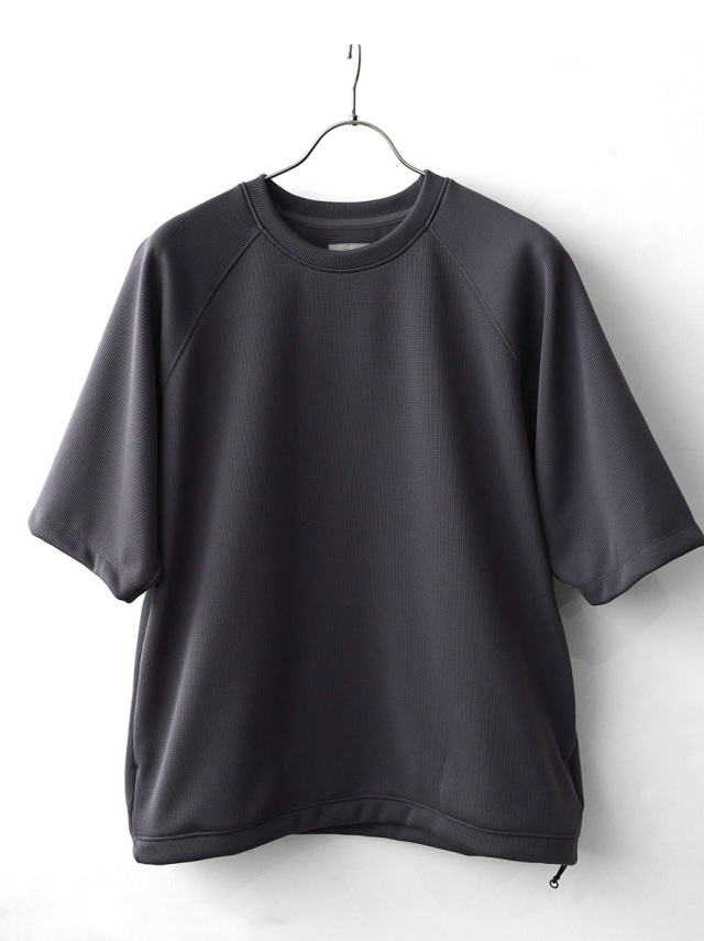 CURLY - HIGH GAUGE KNIT TEE - Charcoal