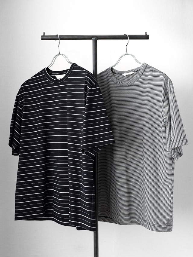 STILL BY HAND -  Striped T-shirt