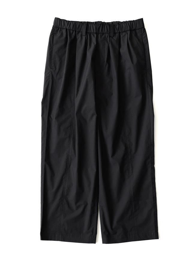 LAMOND - Thin Typewriter Center Seam 3tuck Pants - Black