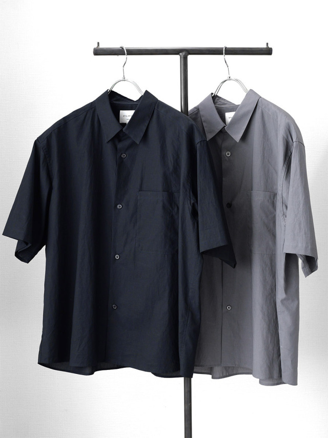 STILL BY HAND - Half Sleeve Cotton Shirt