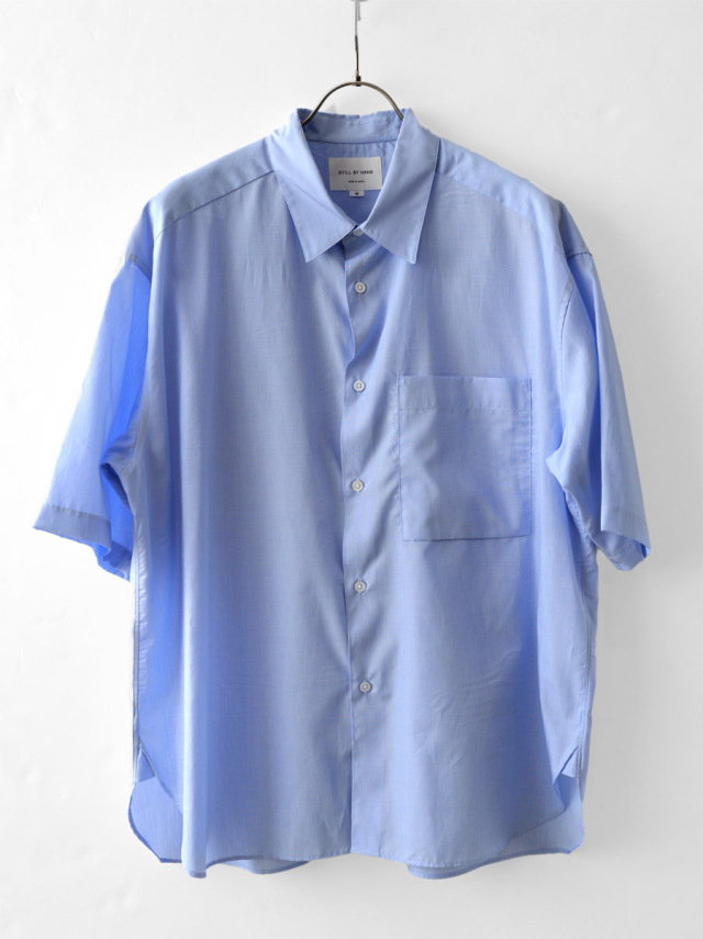 STILL BY HAND - 200/2 Cotton Shirt - Light Blue