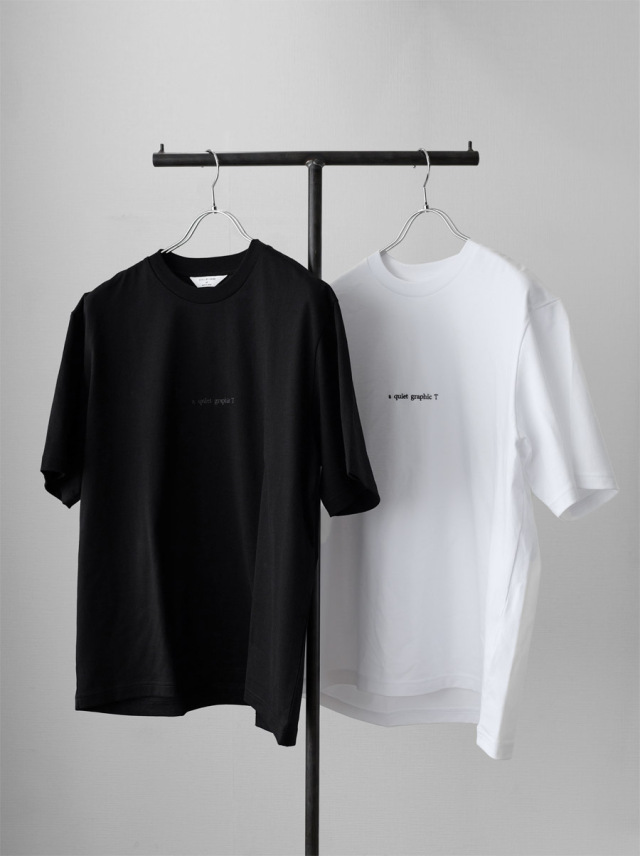 STILL BY HAND - 40/2 Cotton「Quiet graphic」T-Shirt