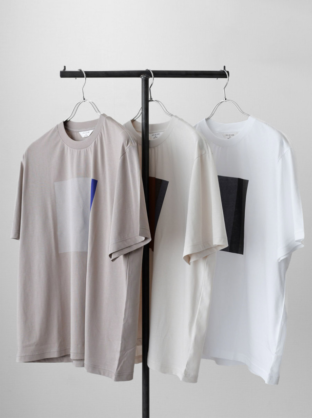 STILL BY HAND - Smooth Cotton「Ambient」Print T-Shirt