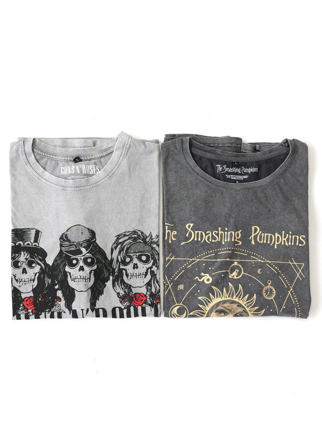 Rock Off - Music Print Tee / Stone Washed