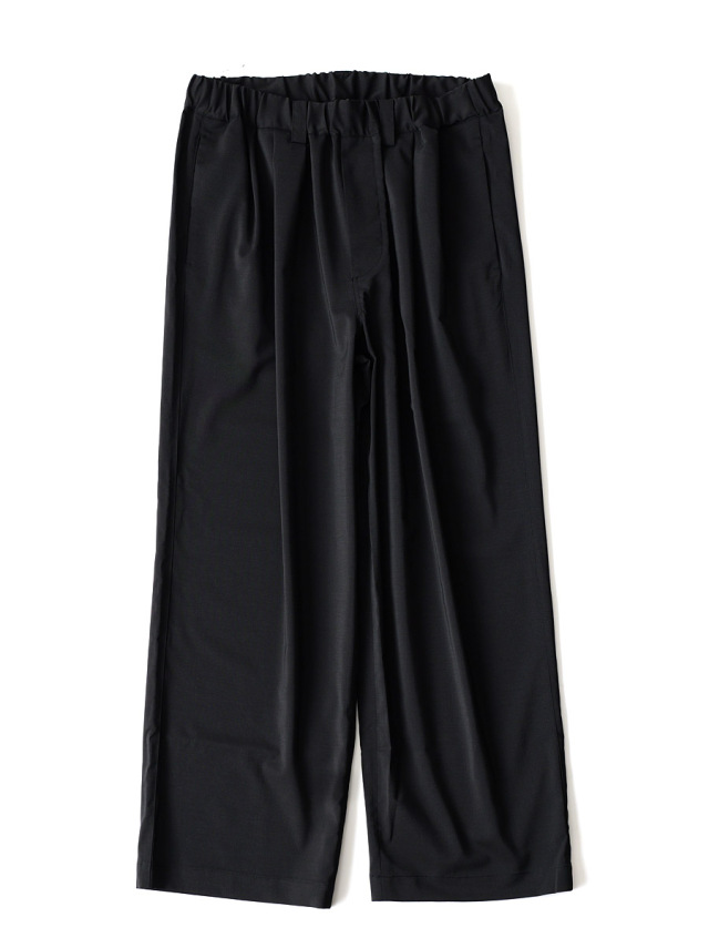 LAMOND - Twill Twist Wide Pants - Black