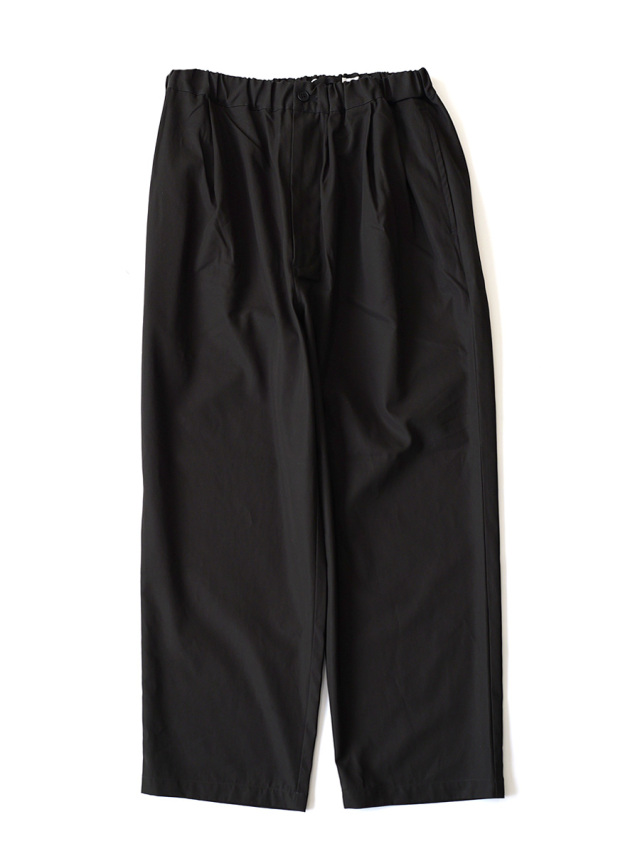 STILL BY HAND - Cotton Twill Easy Pants - Khaki Brown