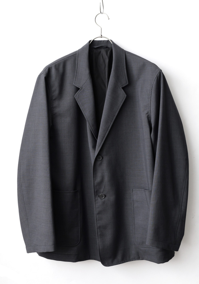 STILL BY HAND -  Wo/Pe Relaxed 2B Jacket - Charcoal