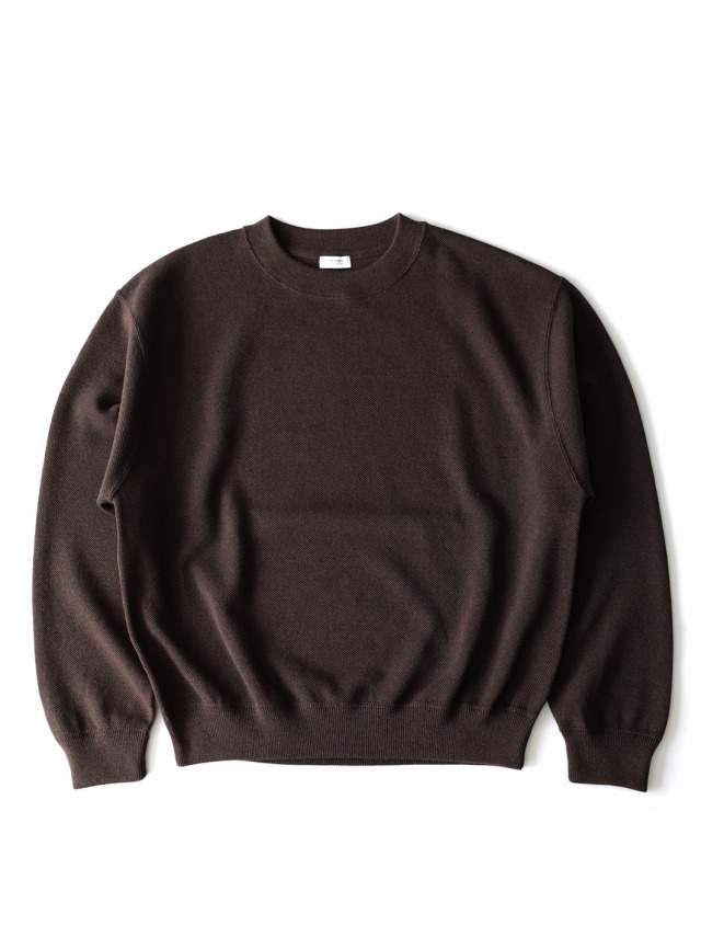 crepuscule -  Co/Wo Moss Stitch P/O - Brown