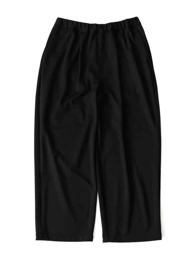 STILL BY HAND - Wo/Ny Wide Jersey Pants - Black