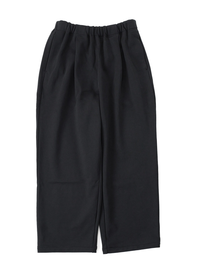 STILL BY HAND - Cotton Jersey Wide pants - Ink Black
