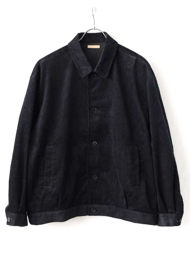 LAMOND - Corduroy Short Blouson - Black