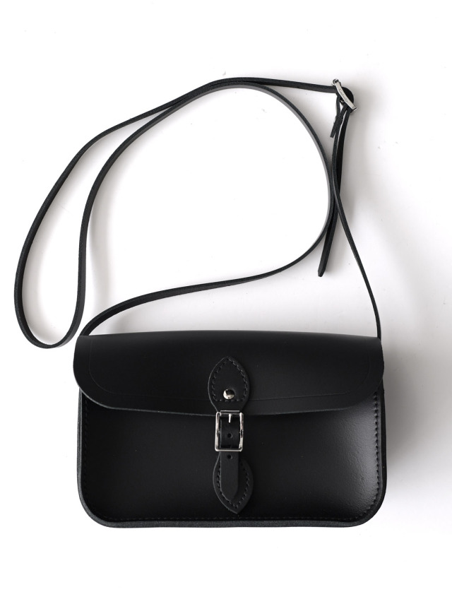 The Cambridge Satchel - Leather Mini Shoulder Bag - Black