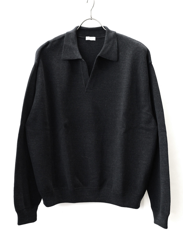 crepuscule -  Co/Wo Moss Stitch Skipper - Black