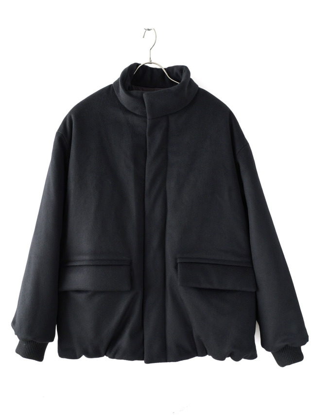 STILL BY HAND -  Padded Wool Blouson - Black
