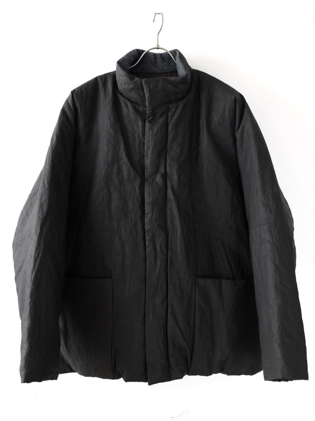 STILL BY HAND -  Dolman Sleeve Padded Blouson - Ink Black