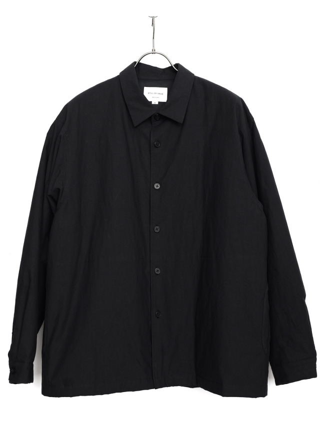 STILL BY HAND -  Padded Shirts Jacket - Black