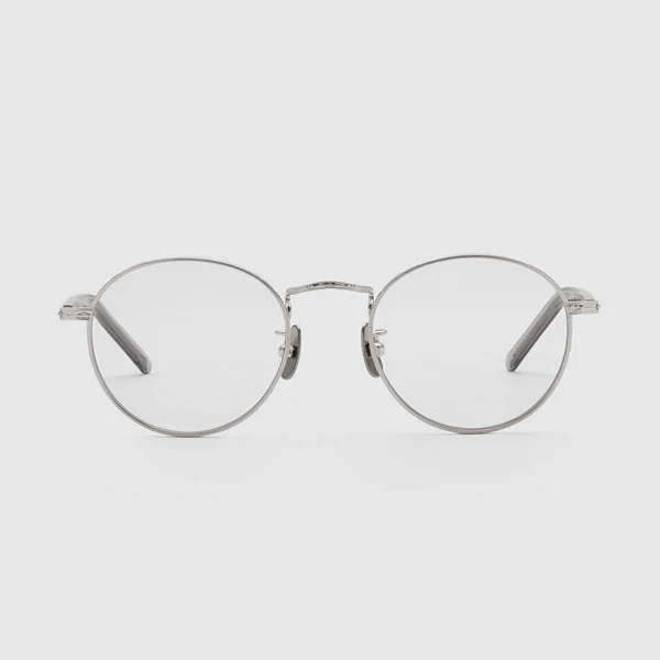 NOCHINO OPTICAL - KYOKUSUI - #1 PLUTINUM SILVER x Clear to D.Gray