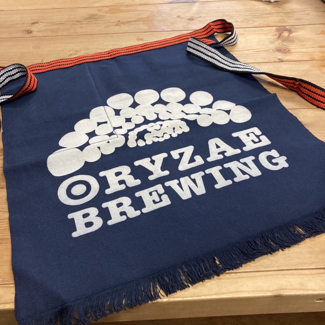 ORYZAE BREWING オリジナル前掛け　硫化染め