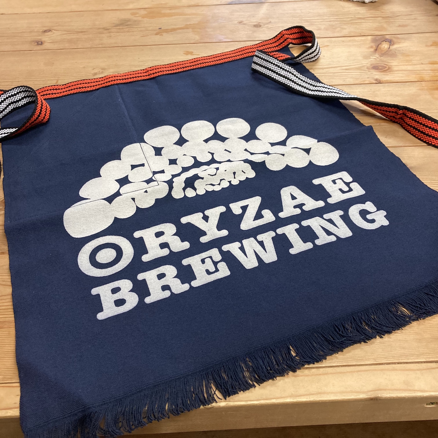 ORYZAE BREWING オリジナル前掛け　硫化染め