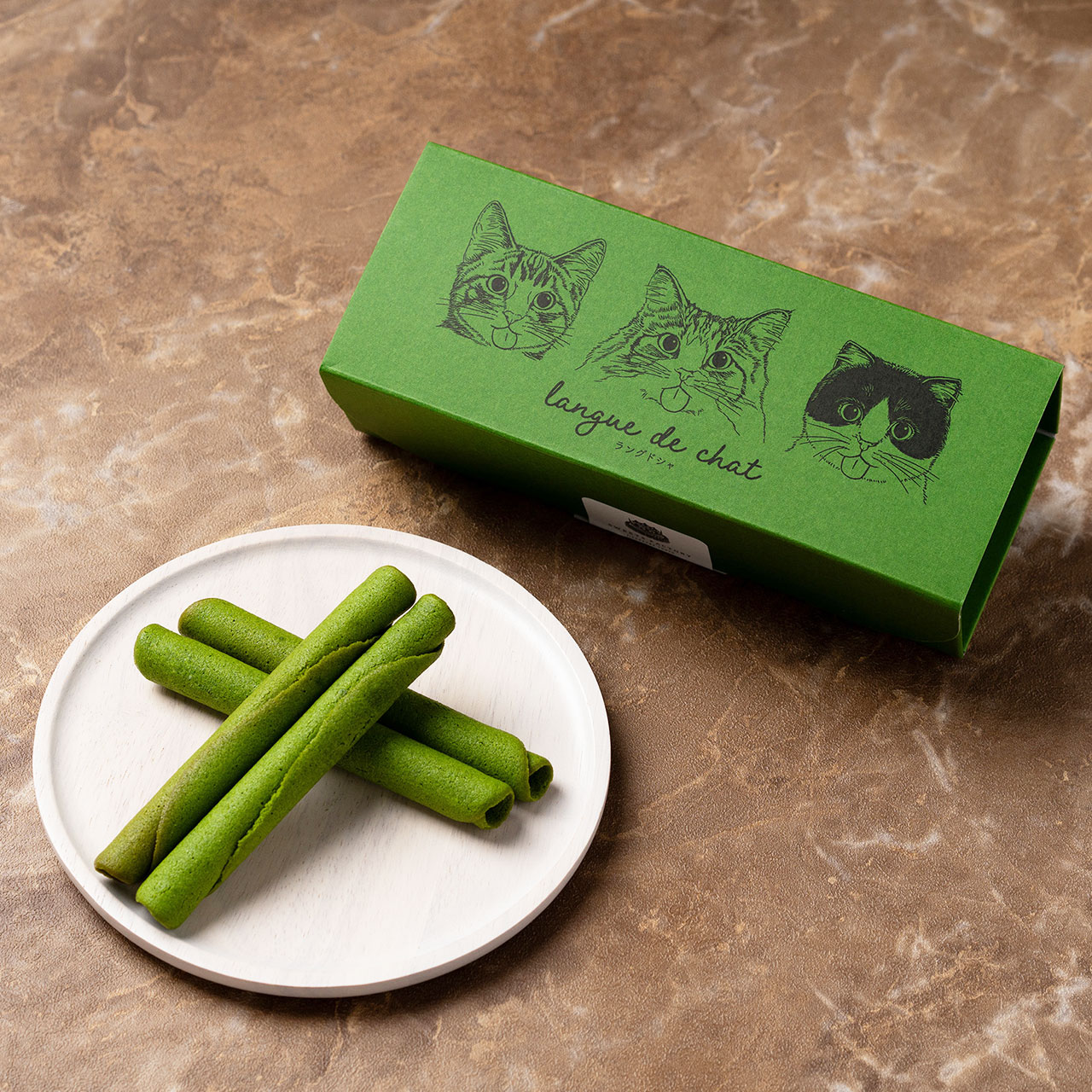 ラングドシャロール　抹茶　8個入