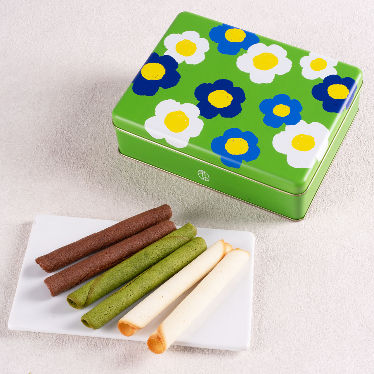 ラングドシャロール　フラワー缶12個入