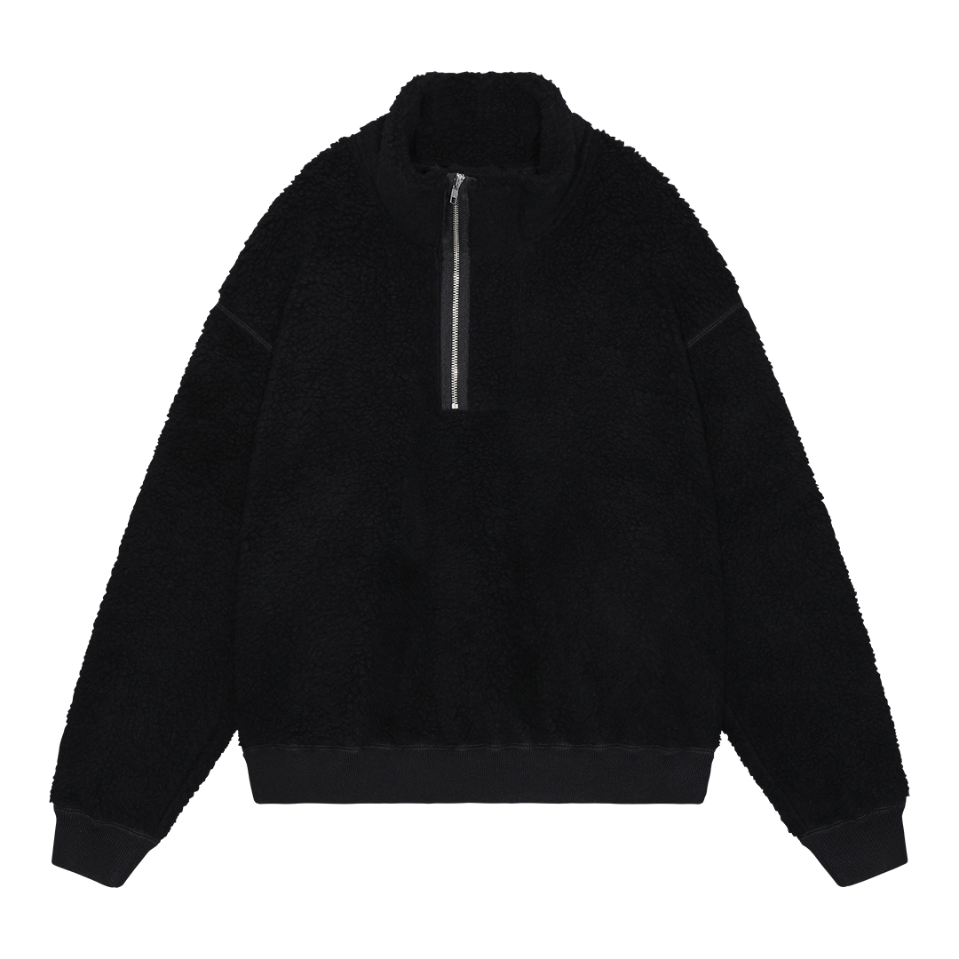 CE シーイー HEAVY WOOL BOA HALF ZIP