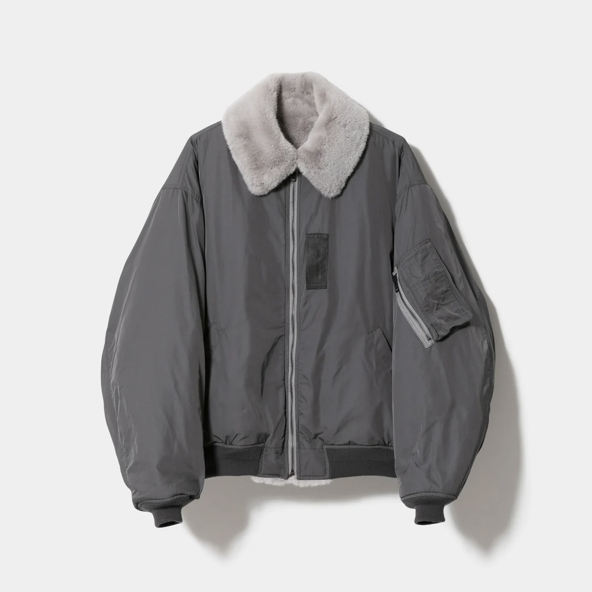 beautiful people fur×taffeta B-15 blouson