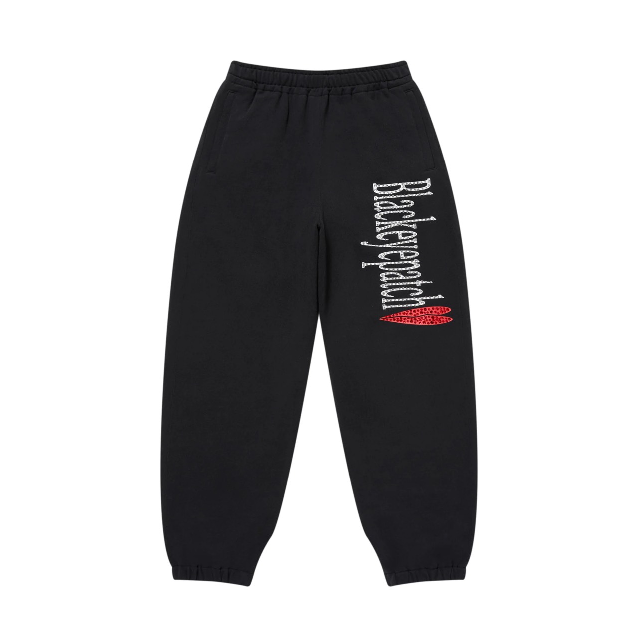 BlackEyePatch RHINESTONED HEARTBREAK LOGO SWEAT PANTS