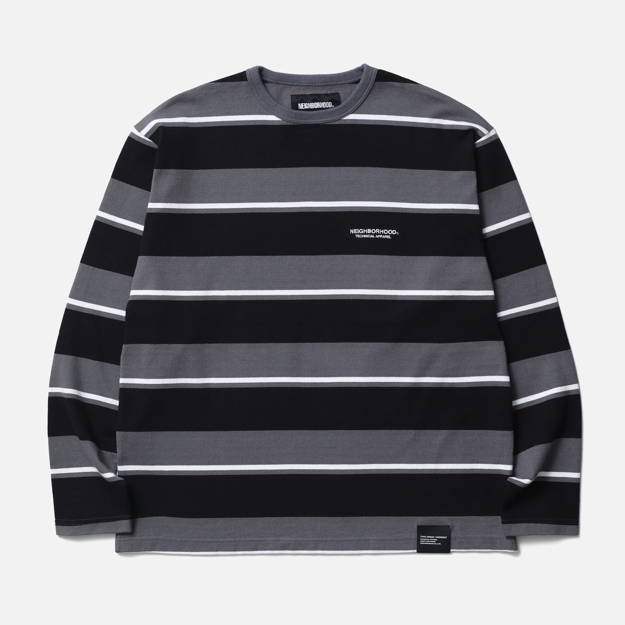 NEIGHBORHOOD ネイバーフッド BORDER CREW NECK LS