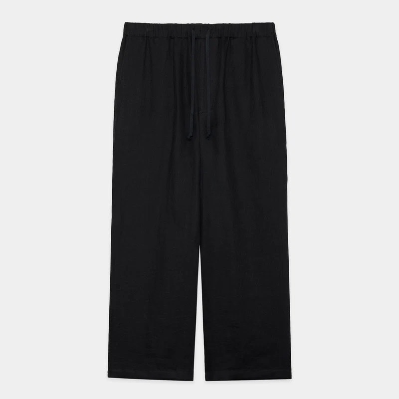 marka Linen Gauze Double Cloth / Wide Cylinder Fit Easy Pants