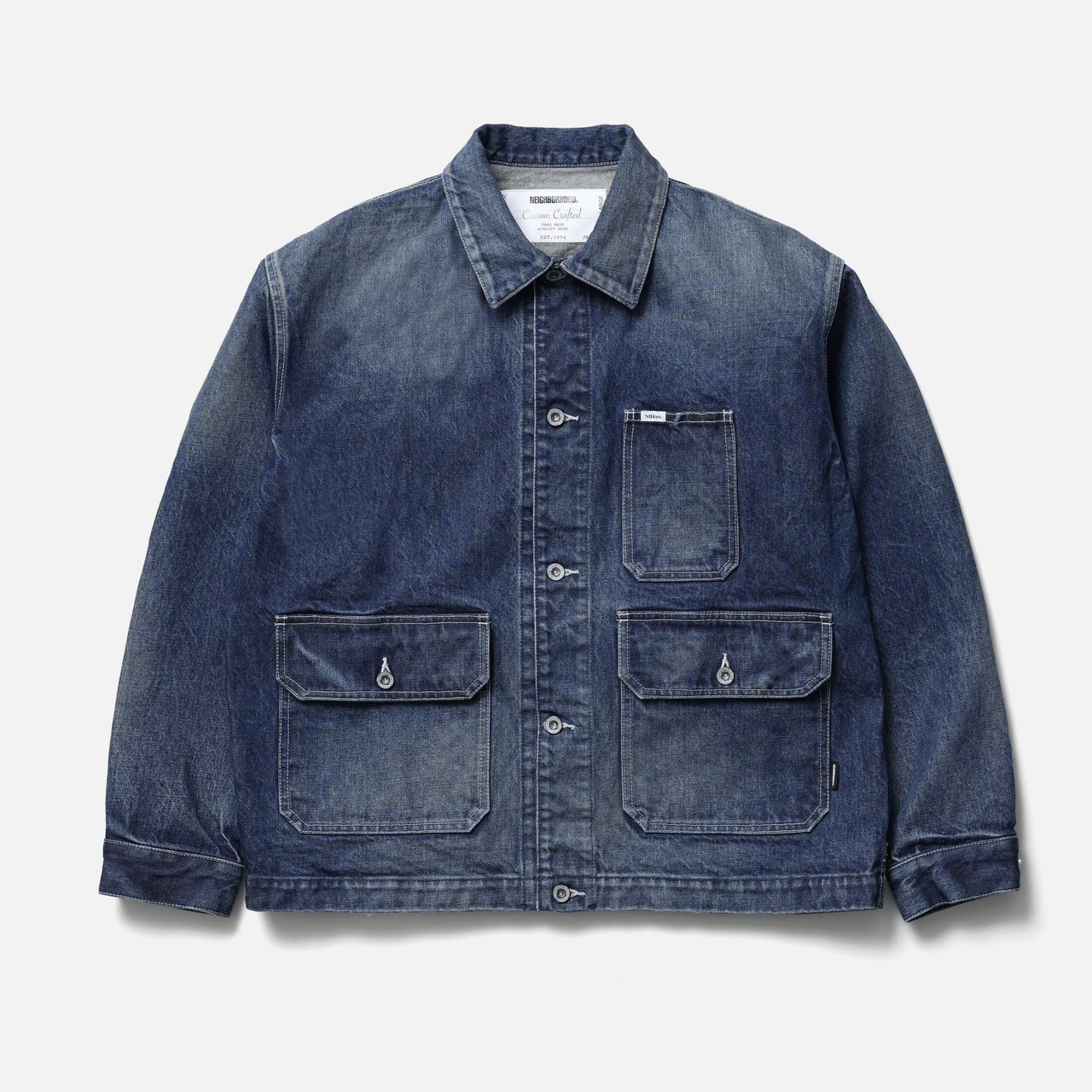 NEIGHBORHOOD ネイバーフッド WASHED DENIM ENGINEER JACKET