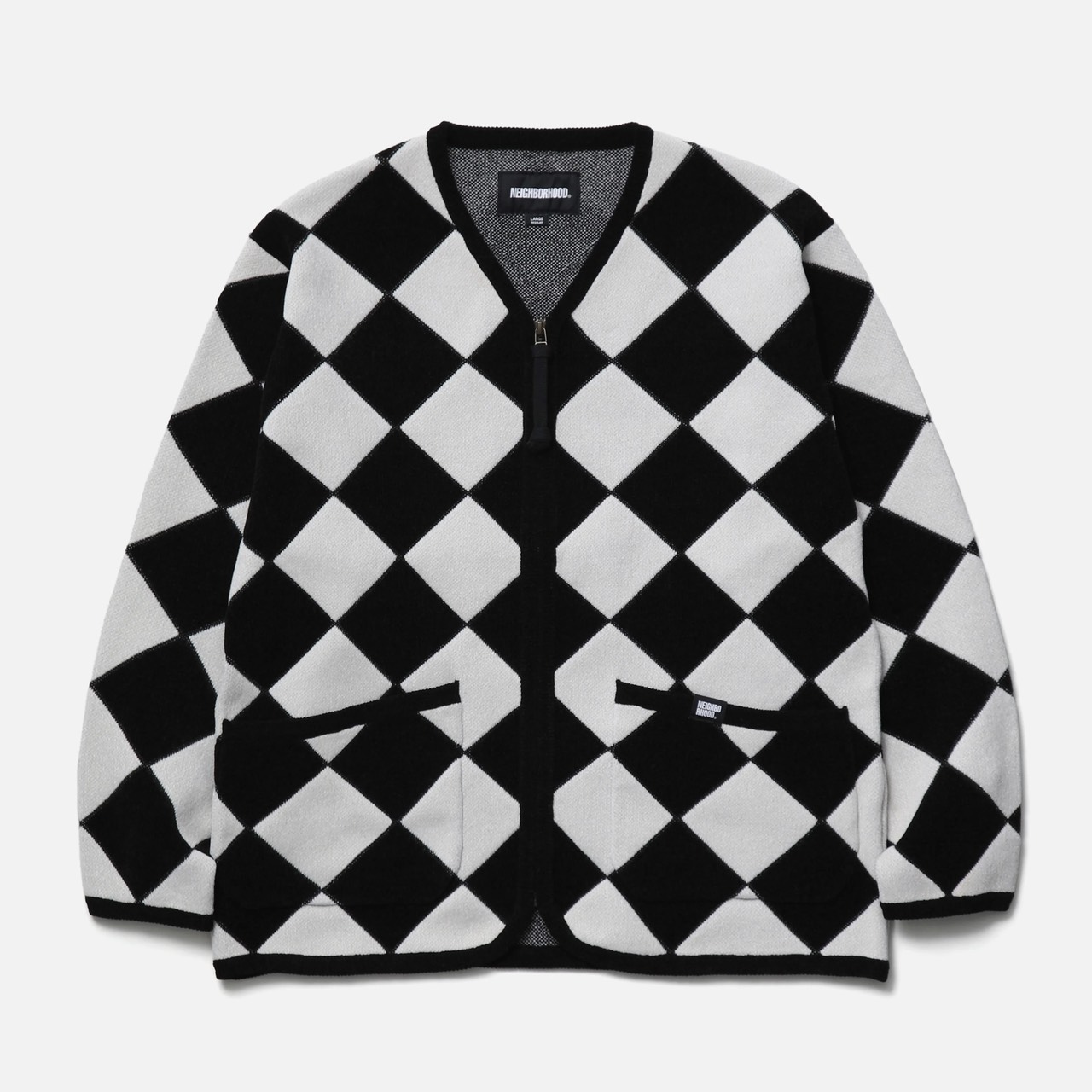 NEIGHBORHOOD ネイバーフッド CHECKER ZIP CARDIGAN