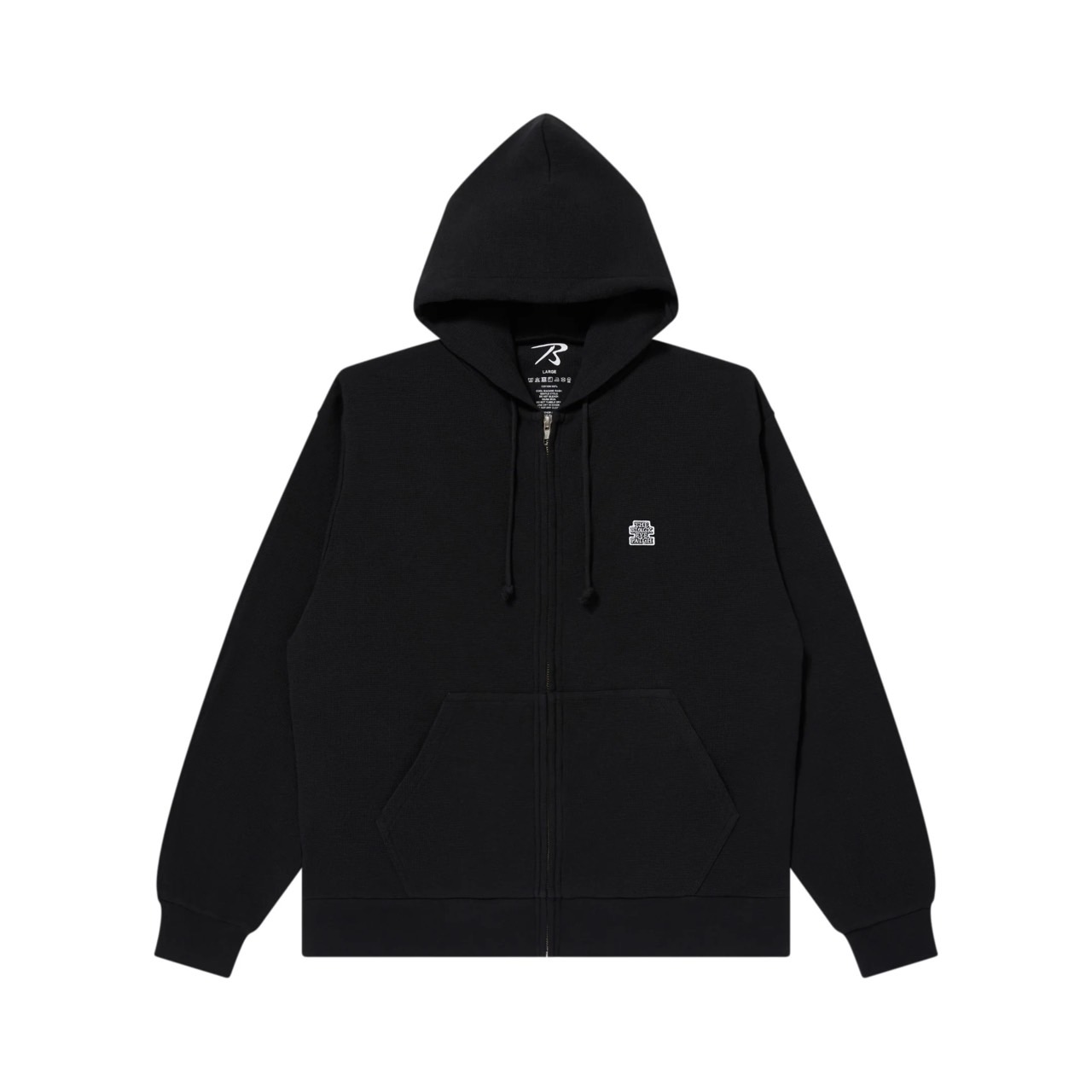 BlackEyePatch SMALL OG THERMAL ZIP HOODIE BLACK