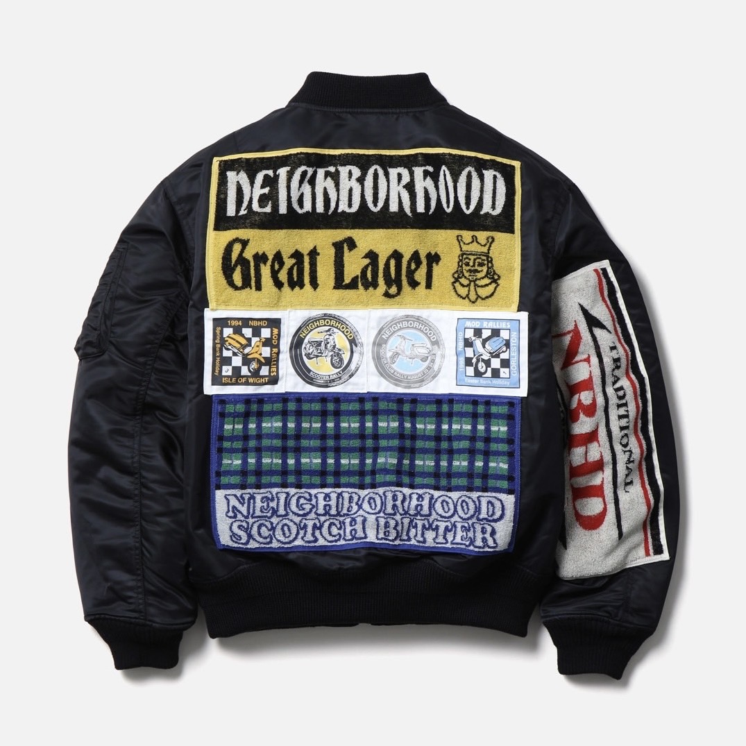 NEIGHBORHOOD ネイバーフッド MA-1 FLIGHT JACKET MOD