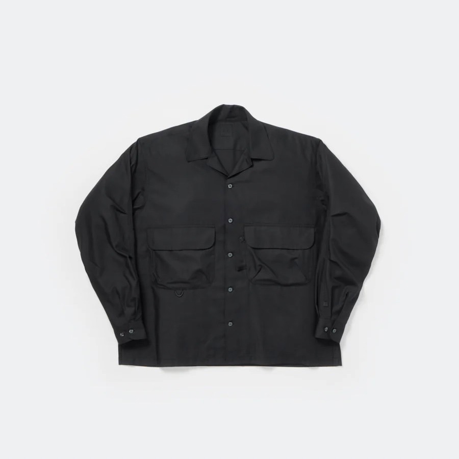 DAIWA PIER39  TECH SPORTS OPEN COLLAR SHIRT L/S SOLID