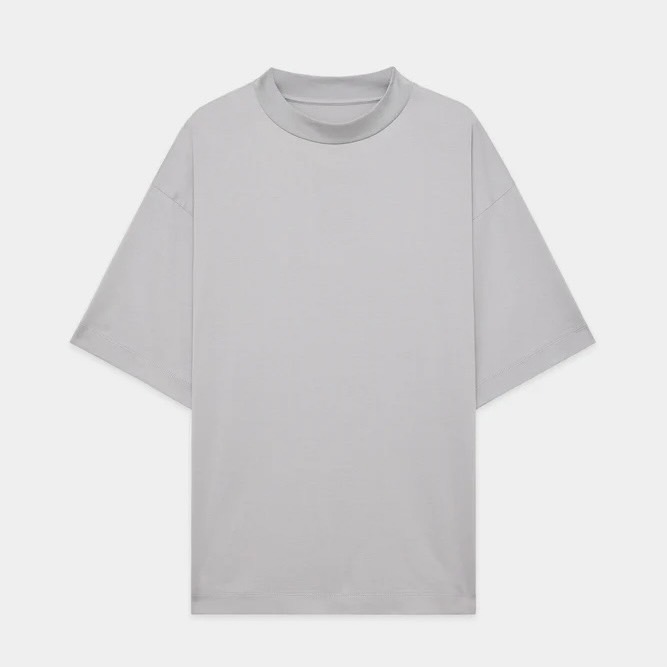 MARKAWARE ORGANIC GIZA 80/2 KNIT COMFORT-FIT MOCK NECK Tee