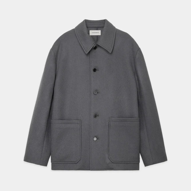 MARKAWARE ORGANIC WOOL DOUBLE CLOTH WORK JACKET
