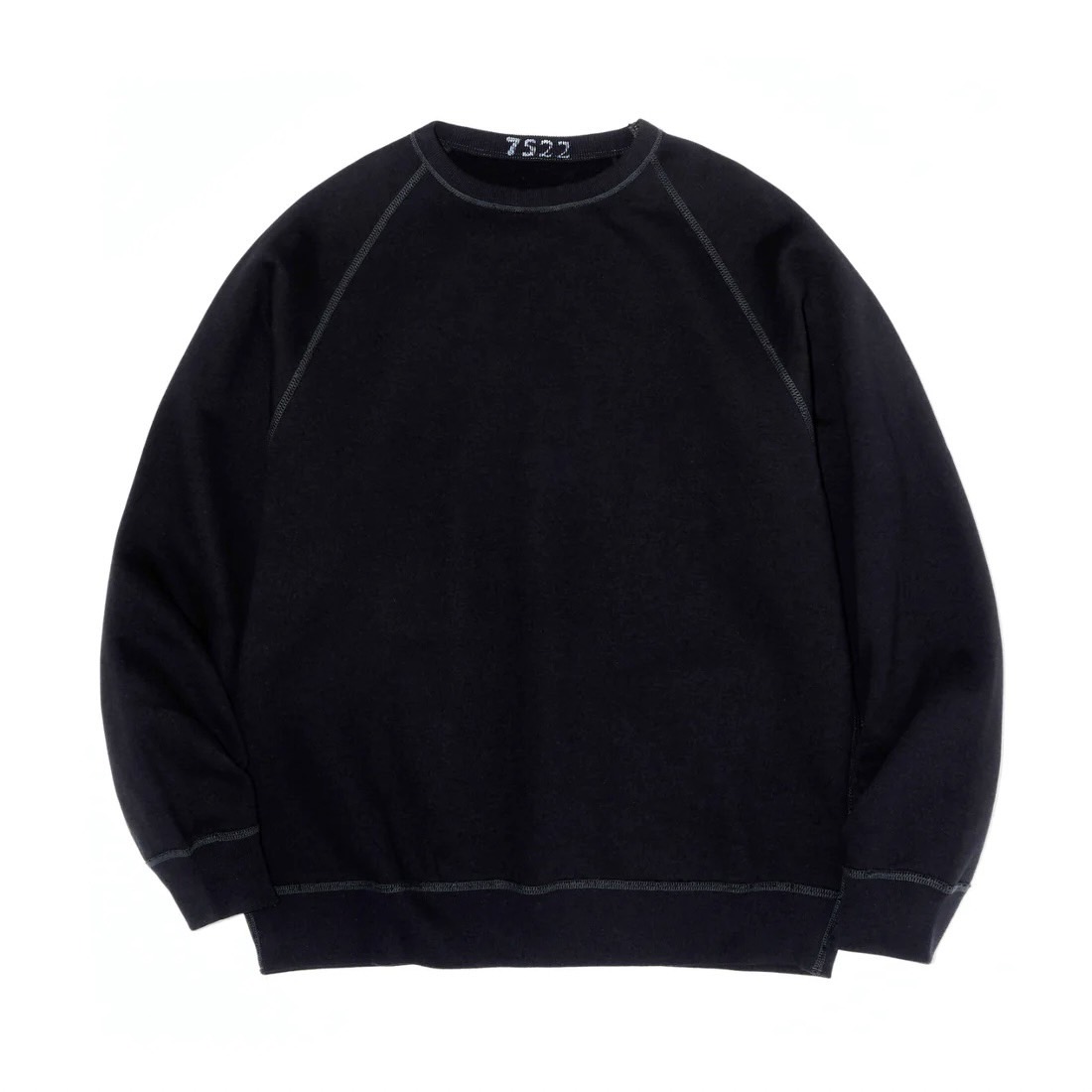 AVIREX7522 SWEAT SHIRTS "BLACK"
