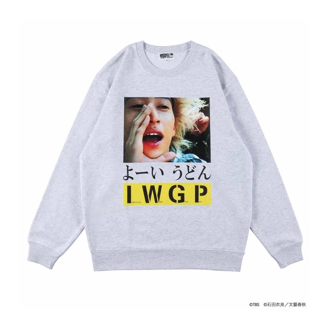 MLE×I.W.G.P. PHOTO MESSAGE SWEATSHIRT "よーいうどん"
