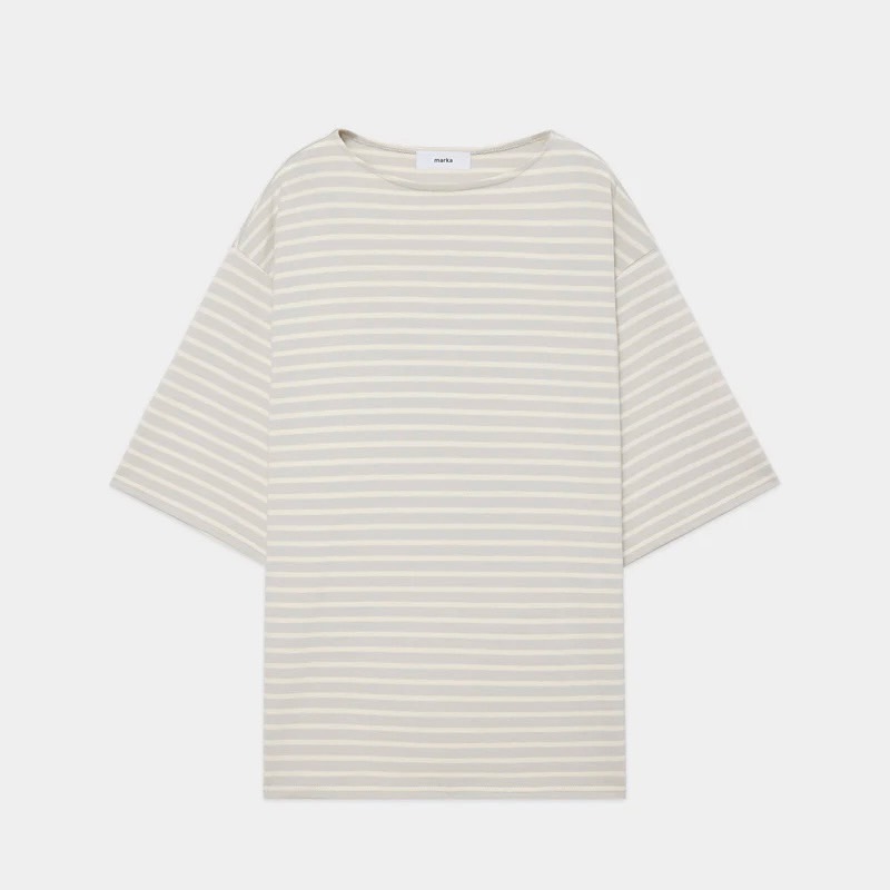 marka 30//1 ORGANIC COTTON KNIT NEW BASQUE S/S SHIRT