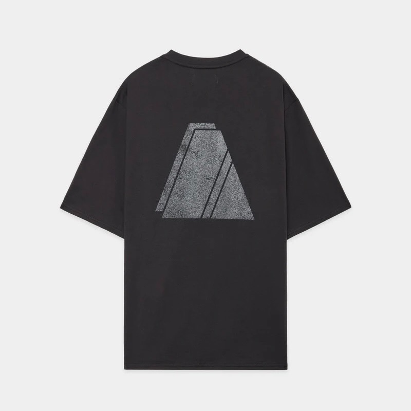 marka 40/2 ORGANIC COTTON KNIT PRINT TEE ''LAYERED PYRAMID''